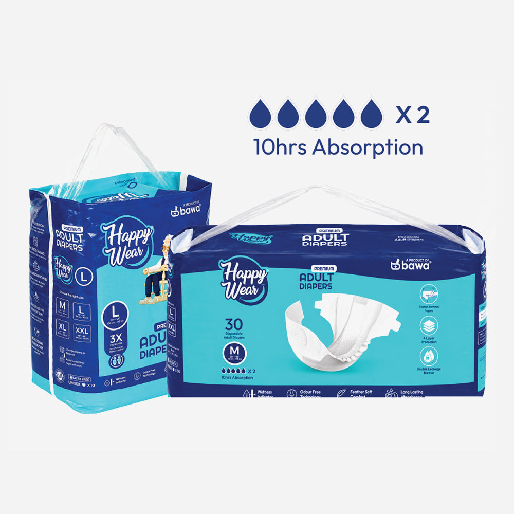 Happy Wear Premium Adult Tape Type Diapers
